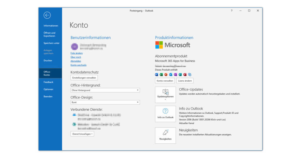 office 365 outlook version requirements